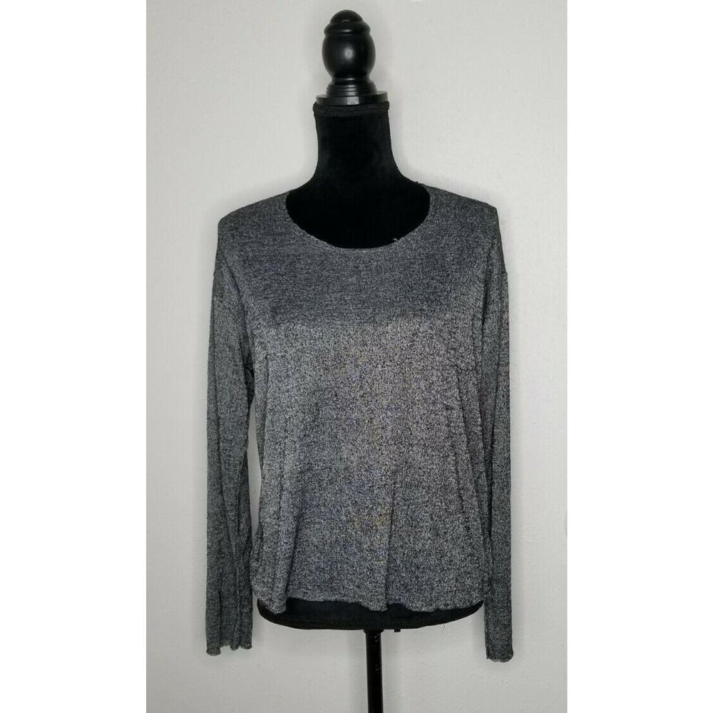 Project Social T Shirt Long Sleeves Size M Gray